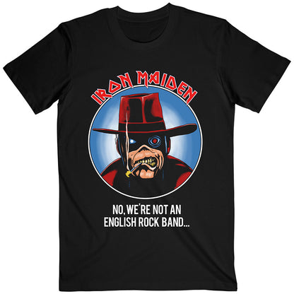 IRON MAIDEN アイアンメイデン (結成 50周年 ) - Not An English Rock Band / バックプリントあり / Tシャツ / メンズ