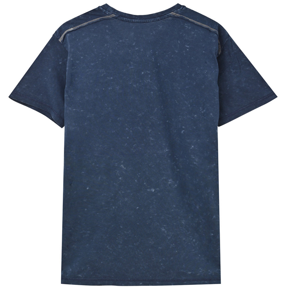 QUEEN クイーン (初来日50周年 ) - Classic Crest Navy / Black Label（ブランド） / Snow Wash / Tシャツ / メンズ 【公式 / オフィシャル】