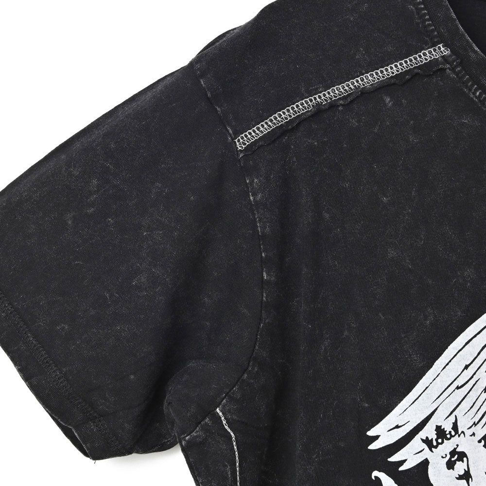 QUEEN (50th Anniversary of First Visit to Japan) - Classic Crest / Black Label (Brand) / Snow Wash / T-shirt / Men's