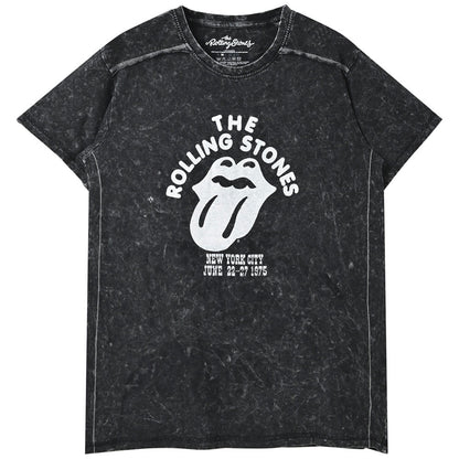ROLLING STONES - (7月 新譜 記念 ) - NYC '75 （復刻ツアーTシリーズ） / Black Label（ブランド） / Snow Wash