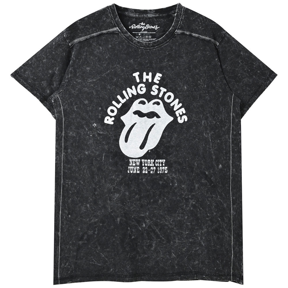 ROLLING STONES ローリングストーンズ - NYC '75 / Black Label（ブランド） / Snow Wash / Tシャツ / メンズ 【公式 / オフィシャル】