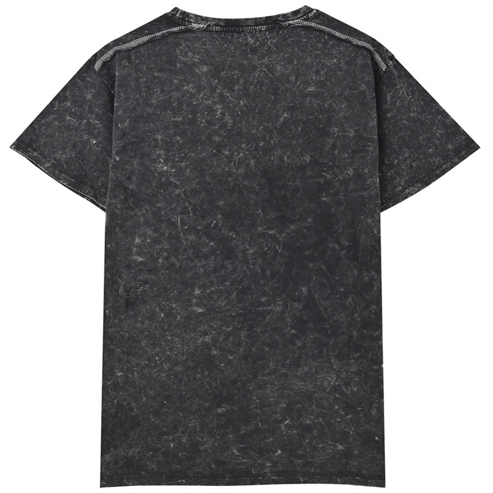 【予約商品】 ROLLING STONES ローリングストーンズ (7月 新譜 記念 ) - NYC '75 （復刻ツアーTシリーズ） / Black Label（ブランド） / Snow Wash / Tシャツ / メンズ