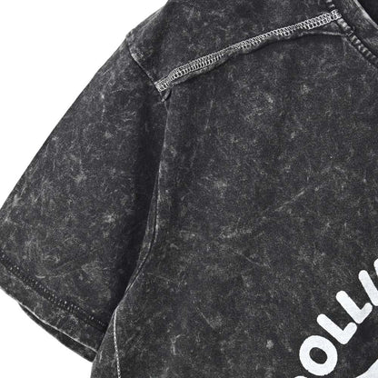【予約商品】 ROLLING STONES ローリングストーンズ (7月 新譜 記念 ) - NYC '75 （復刻ツアーTシリーズ） / Black Label（ブランド） / Snow Wash / Tシャツ / メンズ