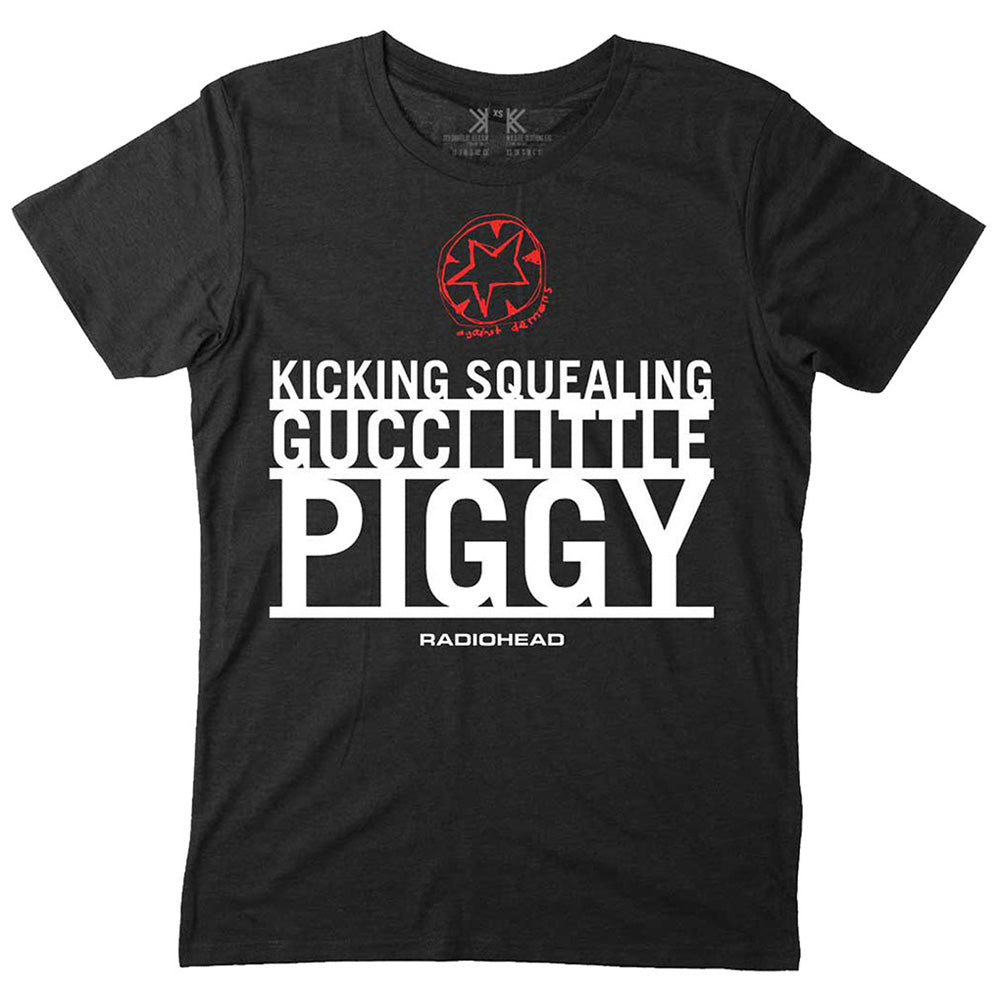 RADIOHEAD レディオヘッド - Gucci Piggy / バックプリントあり / オーガニックコットン / Tシャツ / メンズ 【公式 / オフィシャル】