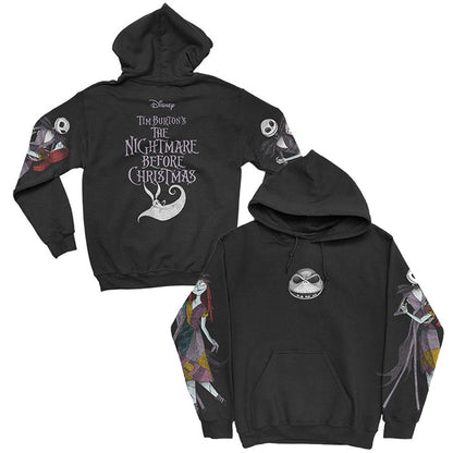 NIGHTMARE BEFORE CHRISTMAS ナイトメアー・ビフォア・クリスマス - Jack & Sally Dancing / バックプリント・アームプリントあり / パーカー・スウェット / メンズ - PGS