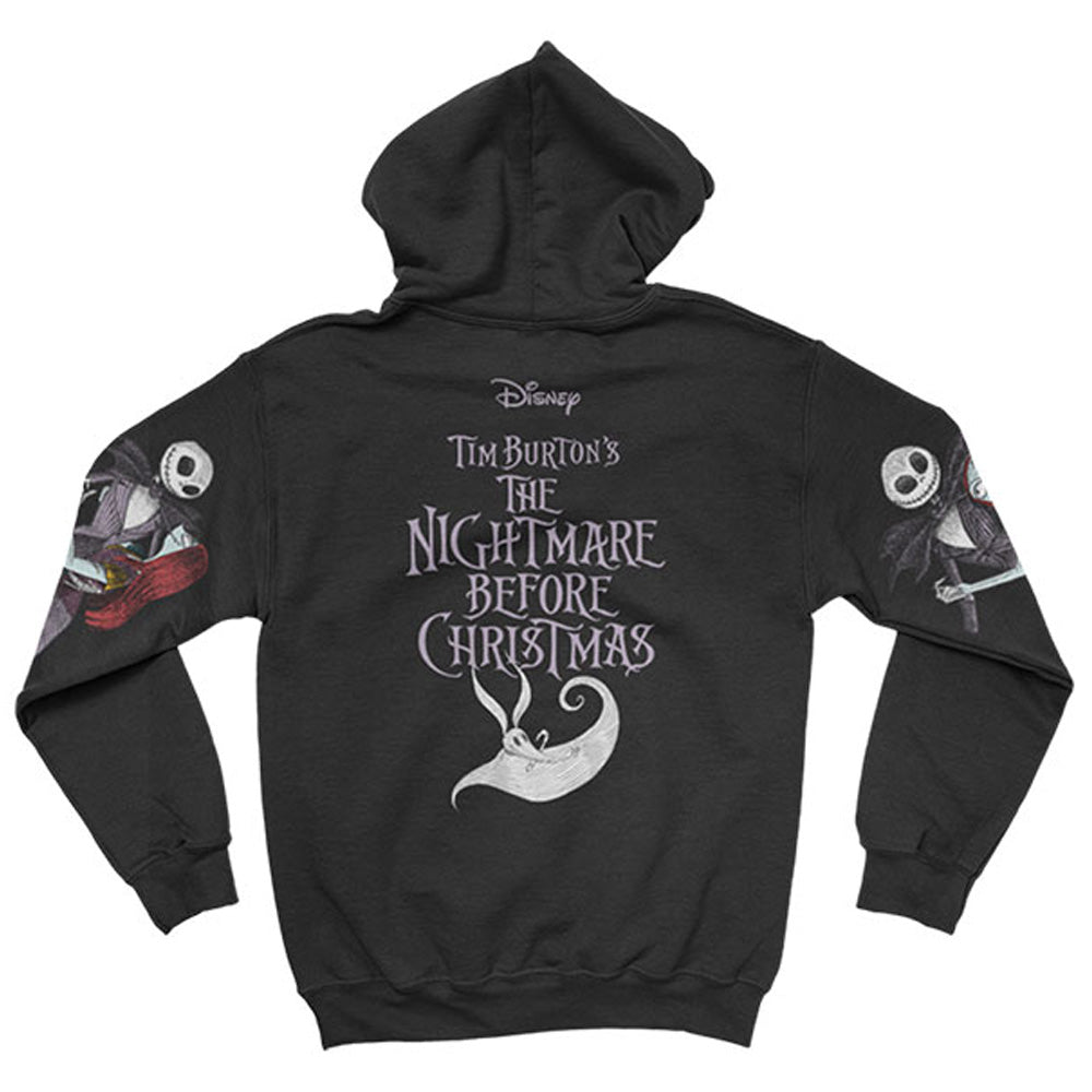 NIGHTMARE BEFORE CHRISTMAS ナイトメアー・ビフォア・クリスマス - Jack & Sally Dancing / バックプリント・アームプリントあり / パーカー・スウェット / メンズ - PGS