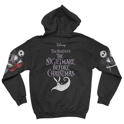 NIGHTMARE BEFORE CHRISTMAS ナイトメアー・ビフォア・クリスマス - Jack & Sally Dancing / バックプリント・アームプリントあり / パーカー・スウェット / メンズ - PGS