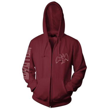 LED ZEPPELIN - Symbols / Zip / Back print and arm print / Hoodie / Sweatshirt / Men's