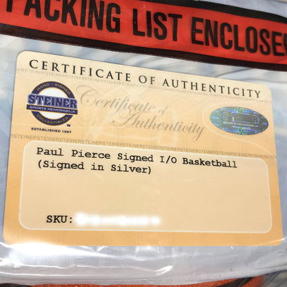 BOSTON CELTICS（NBA） ボストン・セルティックス - Paul Pierce Autographed Spalding Indoor/Outdoor Basketball / 豪華ケース付き / コレクタブル