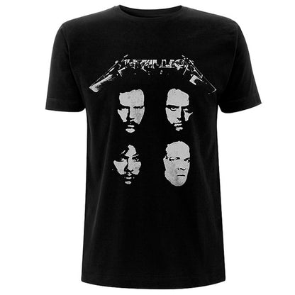 METALLICA - 4 Faces / Back Print / T-Shirt / Men's