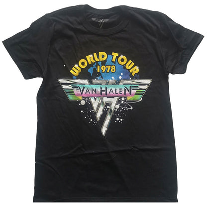 VAN HALEN ヴァンヘイレン (エドワード生誕 70周年 ) - World Tour '78 Full Color / Tシャツ / メンズ 【公式 / オフィシャル】
