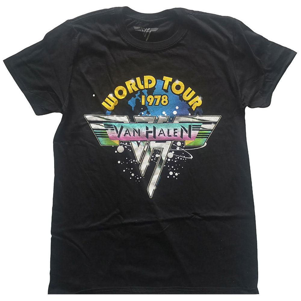 VAN HALEN ヴァンヘイレン (エドワード生誕 70周年 ) - World Tour '78 Full Color / Tシャツ / メンズ 【公式 / オフィシャル】