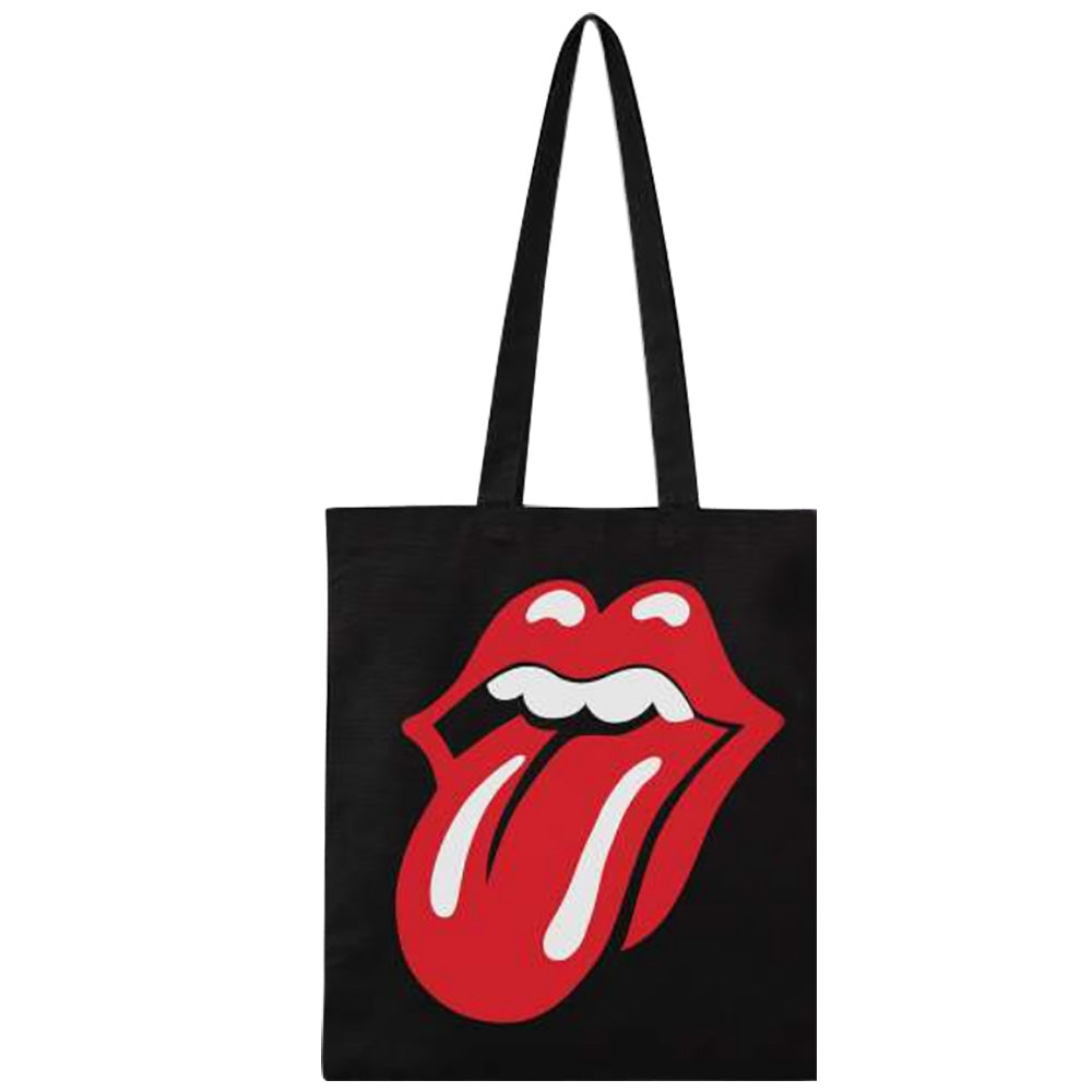 ROLLING STONES ローリングストーンズ (来日 35周年 記念 ) - CLASSIC TONGUE / プレミアムクオリティ / トートバッグ 【公式 / オフィシャル】