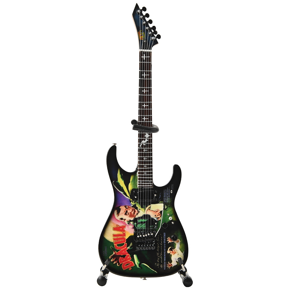 METALLICA メタリカ (結成 45周年 ) - Kirk Hammett Signature “Dracula” Miniature Guitar Replica Collectible / ミニチュア楽器