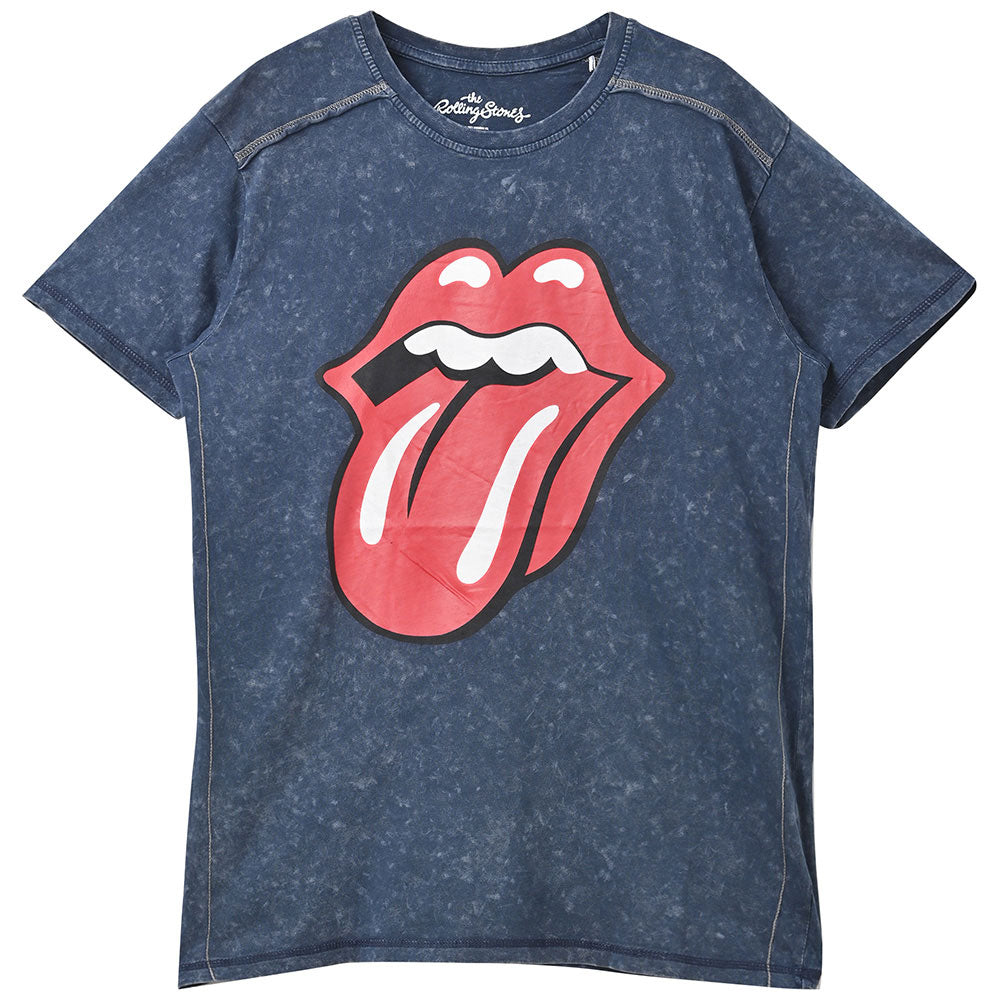 ROLLING STONES ローリングストーンズ - Classic Tongue / Black Label（ブランド） / Snow Wash / Tシャツ / メンズ 【公式 / オフィシャル】