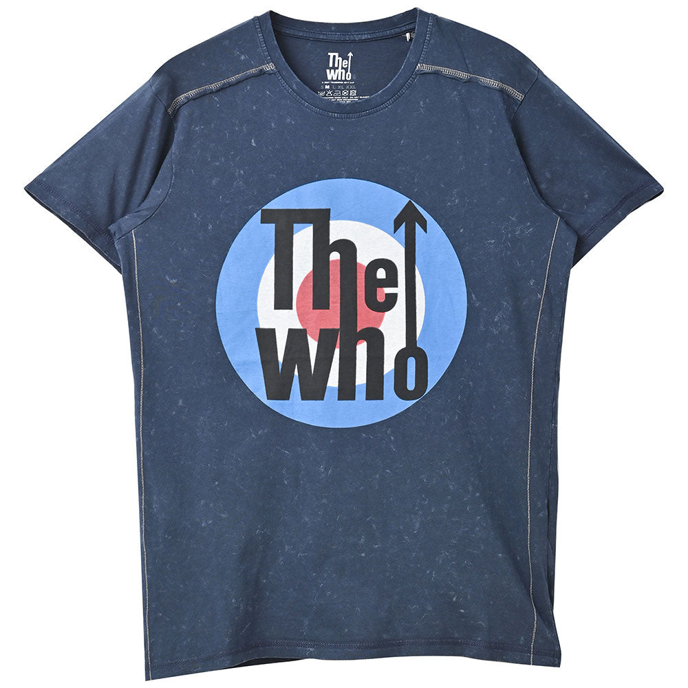 THE WHO ザ・フー (デビュー 60周年 ) - Target Logo / Black Label（ブランド） / Snow Wash / Tシャツ / メンズ 【公式 / オフィシャル】