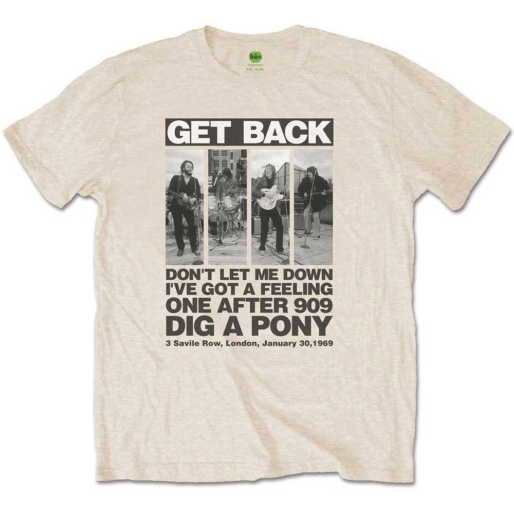 THE BEATLES ビートルズ (結成 65周年 ) - Rooftop Panels / Tシャツ / メンズ 【公式 / オフィシャル】