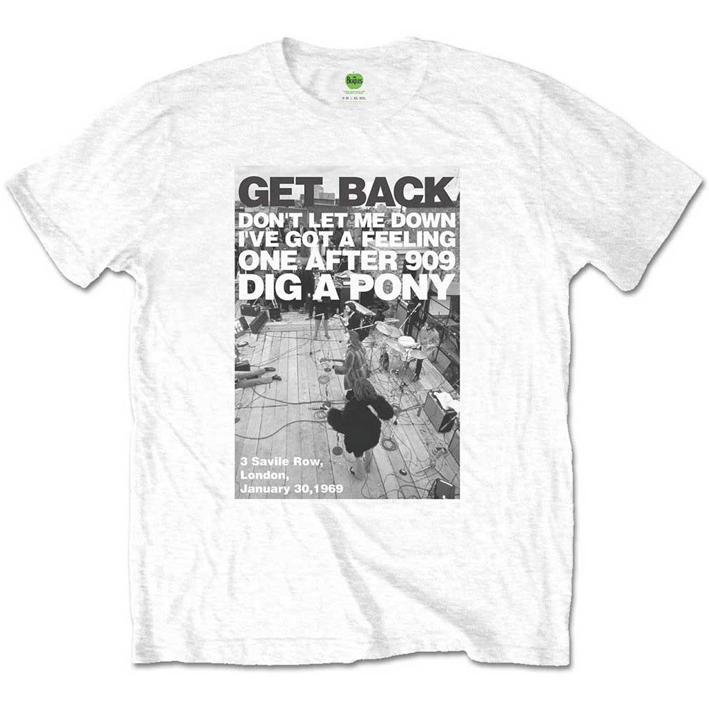 THE BEATLES ビートルズ (結成 65周年 ) - Rooftop Shot / Tシャツ / メンズ 【公式 / オフィシャル】