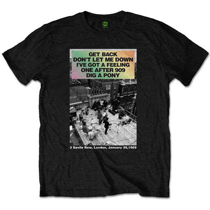 THE BEATLES ビートルズ (結成 65周年 ) - Rooftop Songs Gradient / Tシャツ / メンズ 【公式 / オフィシャル】
