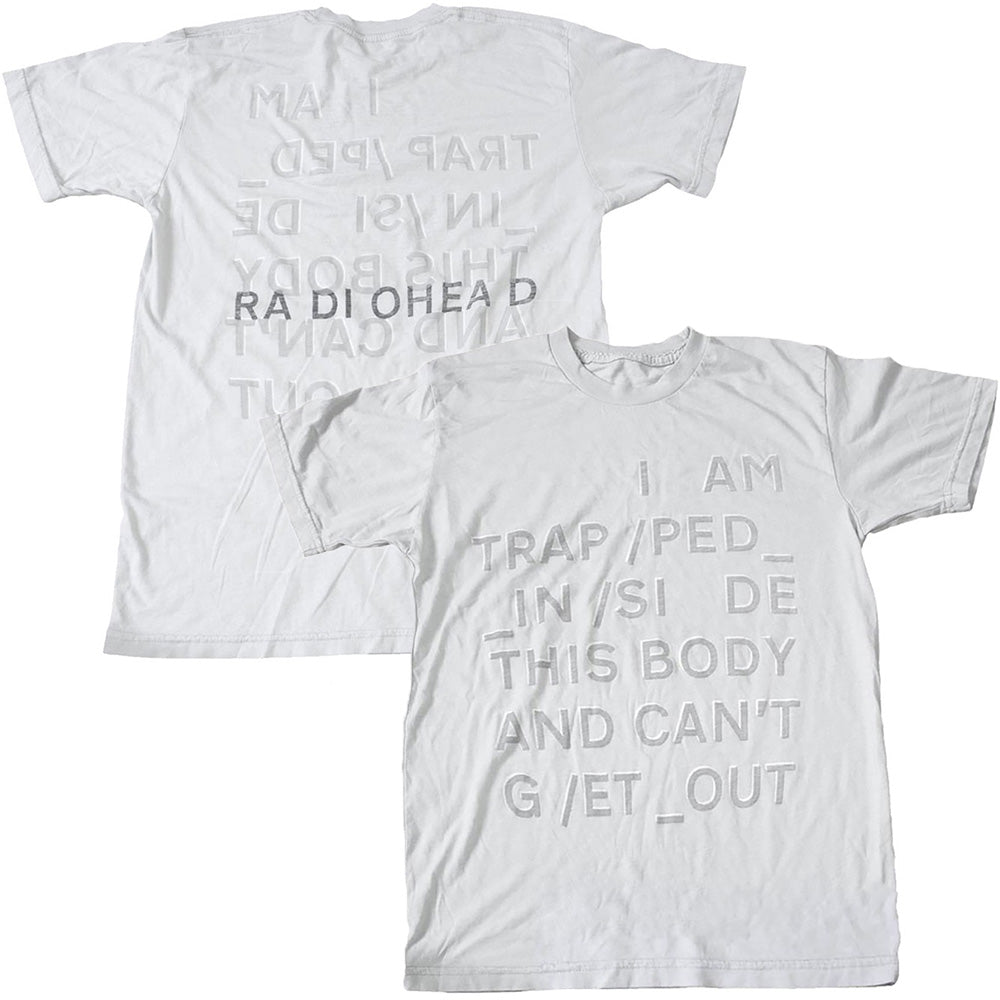 RADIOHEAD レディオヘッド (結成 35周年 ) - Trapped / オーガニックコットン / バックプリントあり / Tシャツ / メンズ - PGS