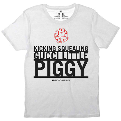 RADIOHEAD レディオヘッド - Gucci Piggy / オーガニックコットン / バックプリントあり / Tシャツ / メンズ 【公式 / オフィシャル】