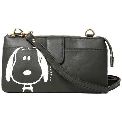 PEANUTS スヌーピー - F・V beagle お財布ポシェット / レザー / GREEN / バッグ 【公式 / オフィシャル】