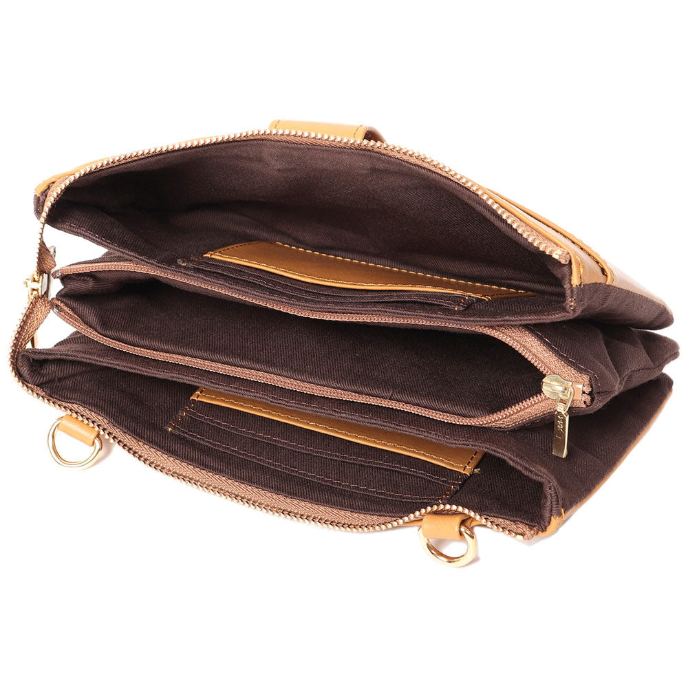 PEANUTS Snoopy - F.V. beagle wallet pochette / leather / YELLOW / bag
