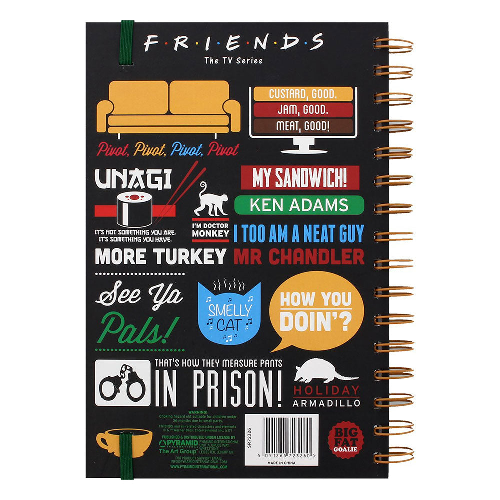 
                  
                    FRIENDS フレンズ - Infographic / A5 Wiro Notebook / ノート・メモ帳
                  
                