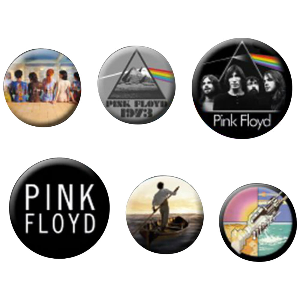 PINK FLOYD ピンクフロイド (結成 60周年 ) - Mix 6個セット / バッジ 【公式 / オフィシャル】