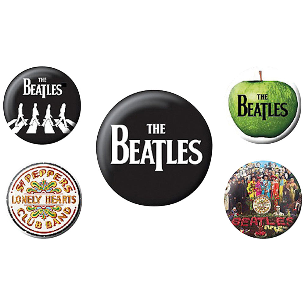 THE BEATLES ビートルズ (結成 65周年 ) - The Beatles 5個セット / バッジ