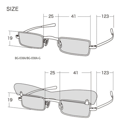 THE BEATLES (65th Anniversary) - Vintage Sunglasses BG-038A-G &amp; BG-039A-G Models / Gold Color 2 Models Special Set / Sunglasses / Men's