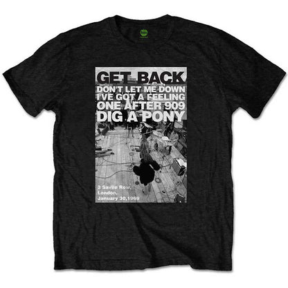 THE BEATLES ビートルズ (結成 65周年 ) - Rooftop Shot / Tシャツ / メンズ 【公式 / オフィシャル】