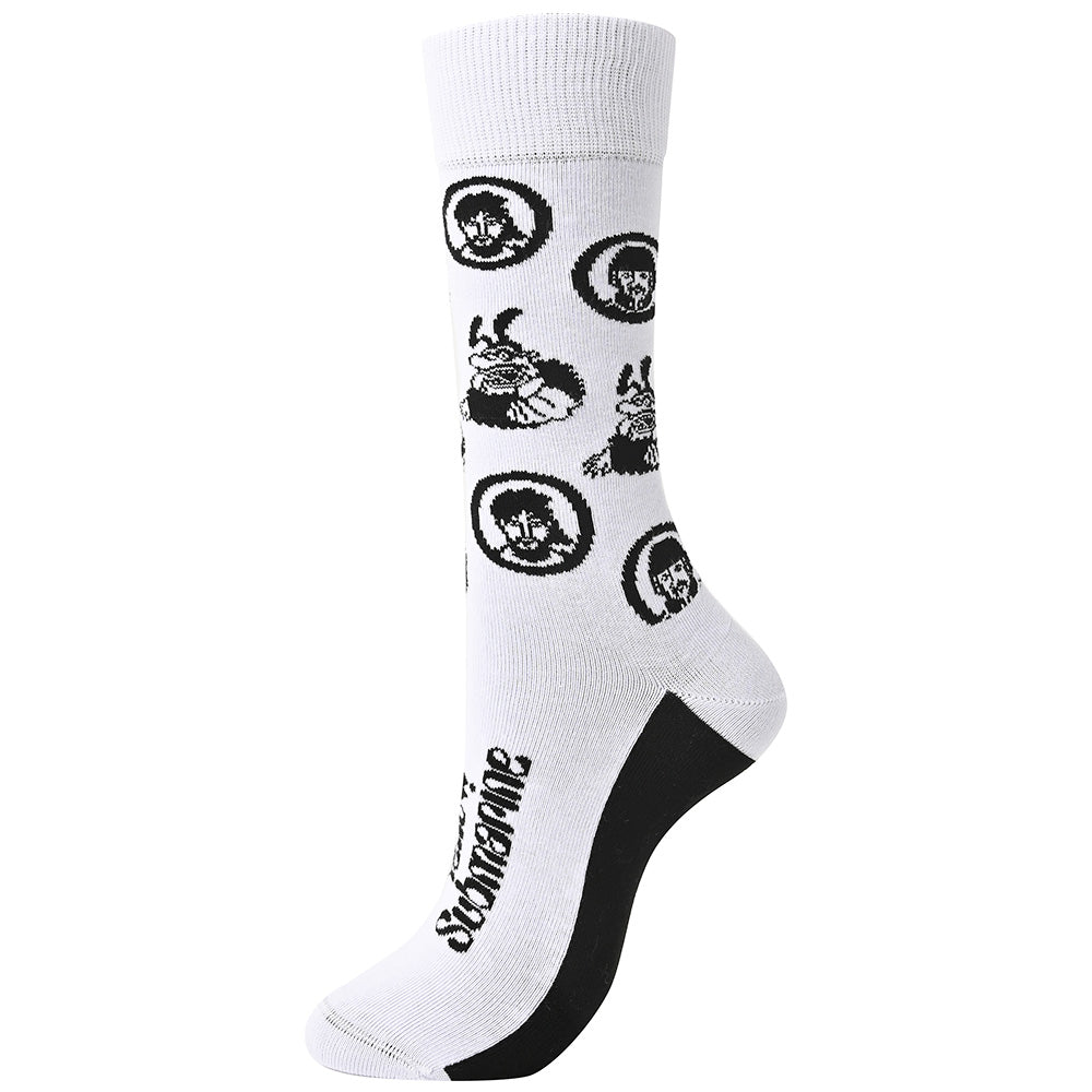 THE BEATLES ビートルズ (来日 60周年 ) - Band & Meanies Monochrome / ソックス / メンズ - PGS