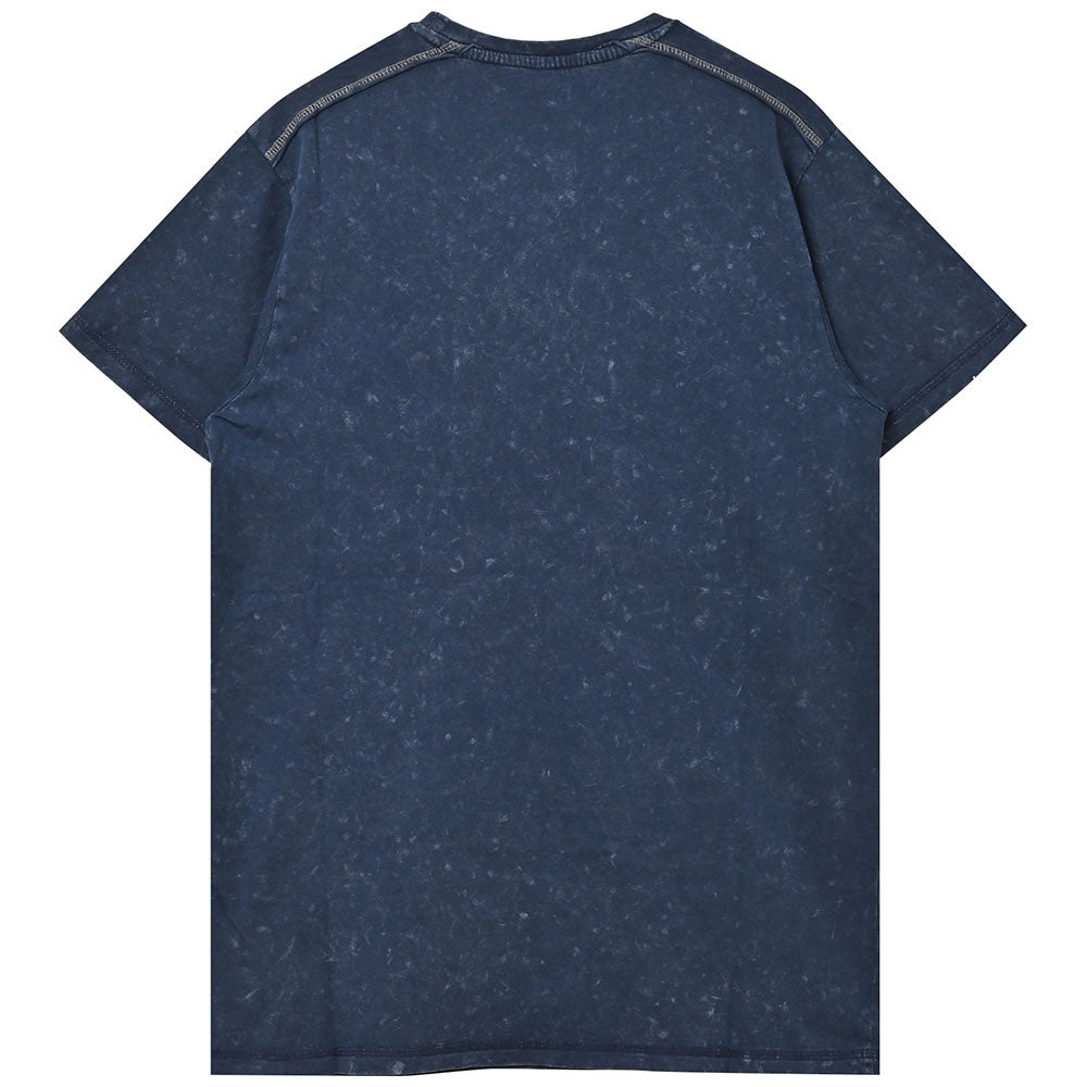 THE BEATLES ビートルズ (結成 65周年 ) - Sgt Pepper Drum / Black Label（ブランド） / Snow Wash / Tシャツ / メンズ 【公式 / オフィシャル】