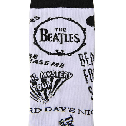 THE BEATLES ビートルズ (結成 65周年 ) - Albums Monochrome / ソックス / メンズ 【公式 / オフィシャル】