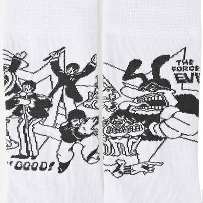 THE BEATLES ビートルズ (結成 65周年 ) - Good V Evil / ソックス / メンズ 【公式 / オフィシャル】