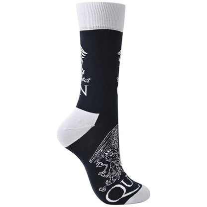 QUEEN (50th Anniversary of First Visit to Japan) - White Crests / Socks / Men's