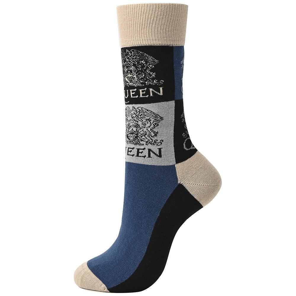 QUEEN クイーン - Crest Blocks / ソックス / メンズ - PGS