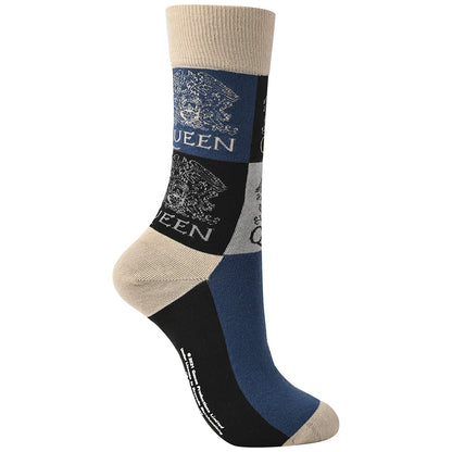 QUEEN (50th Anniversary of First Visit to Japan) - Crest Blocks / Socks / Men's