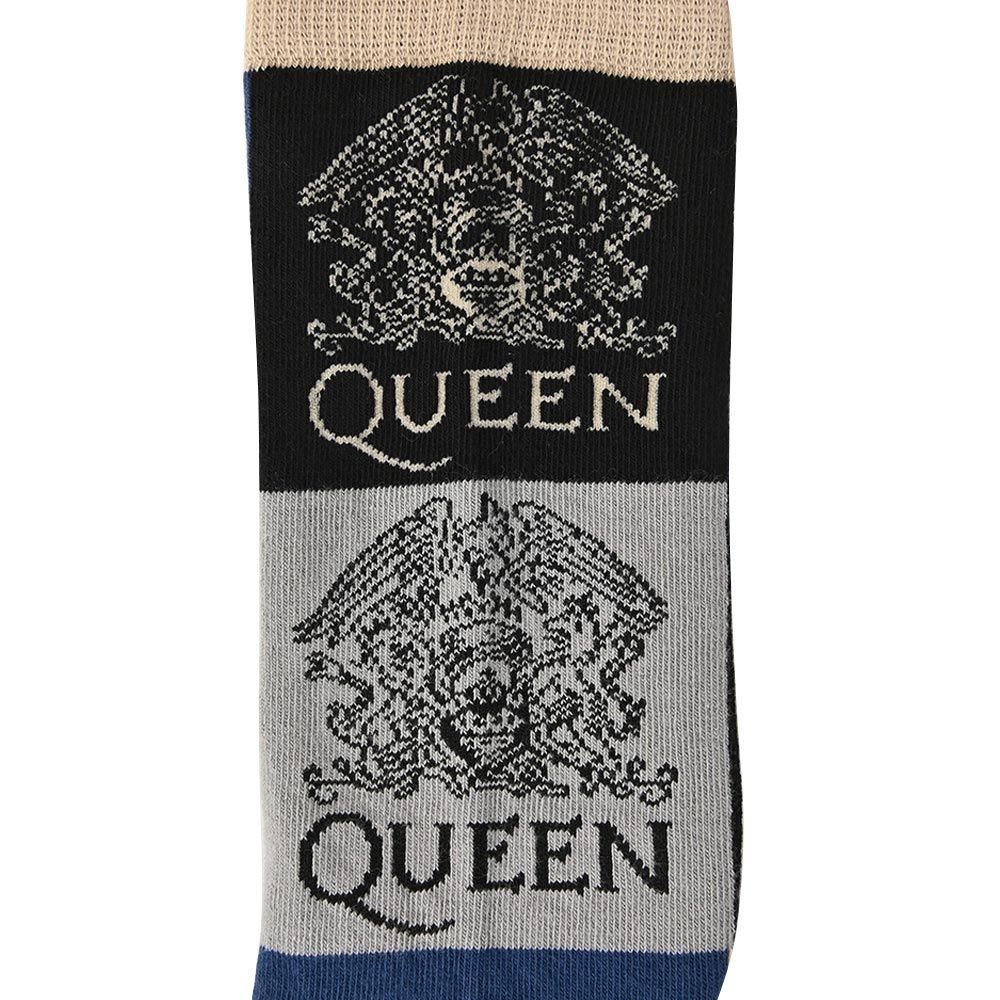 QUEEN (50th Anniversary of First Visit to Japan) - Crest Blocks / Socks / Men's