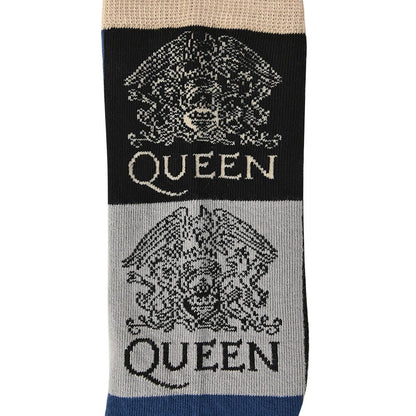 QUEEN (50th Anniversary of First Visit to Japan) - Crest Blocks / Socks / Men's