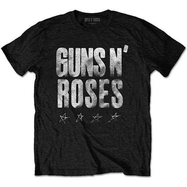 GUNS N ROSES ガンズアンドローゼズ (結成 40周年 ) - Paradise City Stars / バックプリントあり / Tシャツ / メンズ 【公式 / オフィシャル】