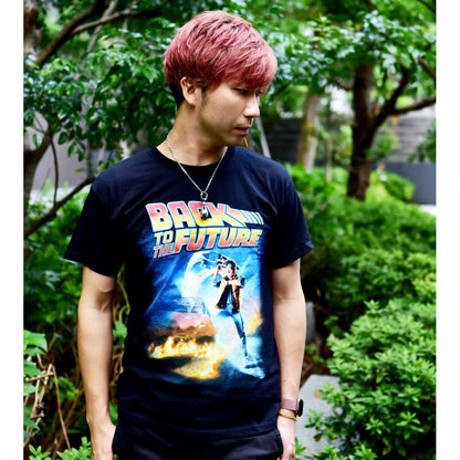 BACK TO THE FUTURE バックトゥザフューチャー (劇場公開 40周年 ) - Poster / Tシャツ / メンズ - PGS