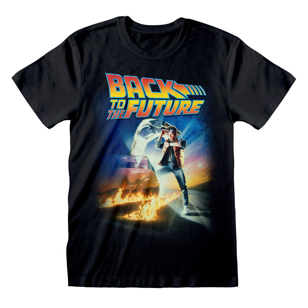 BACK TO THE FUTURE バックトゥザフューチャー (劇場公開40周年 ) - Poster / Tシャツ / メンズ 【公式 / オフィシャル】