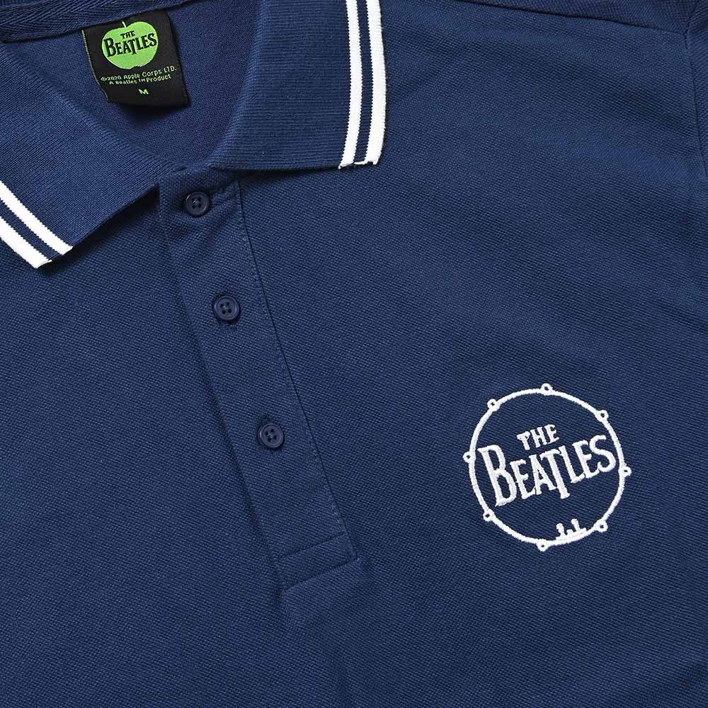 THE BEATLES (65th Anniversary) - Drum Logo / Polo Shirt / Men's