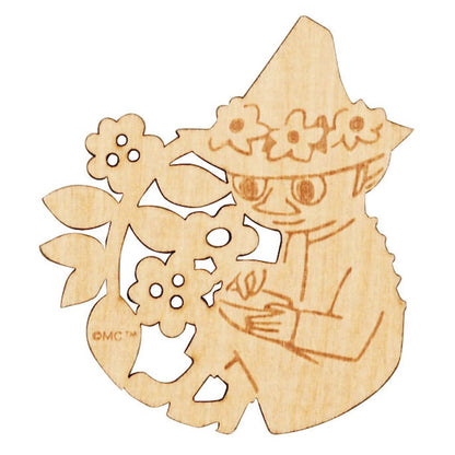 MOOMIN (80th Anniversary) - Mug with Wooden Coaster / Snufkin / Ivory / Mug