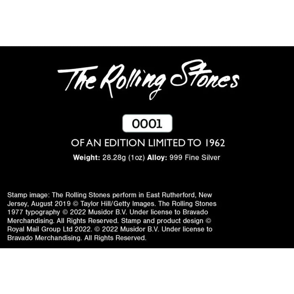 
                  
                    ROLLING STONES - Silver Stamp Ingot / Limited to 1962 pieces / Valuable / Stamps and Letters
                  
                