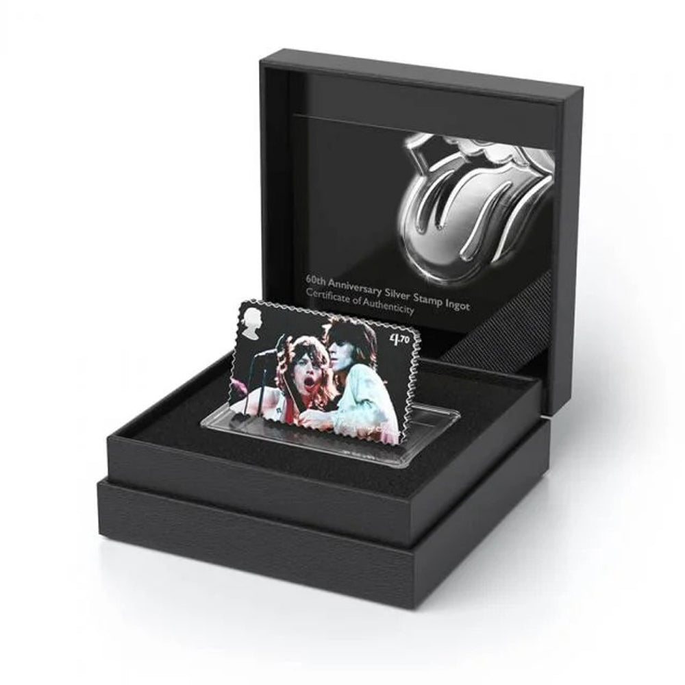 ROLLING STONES ローリングストーンズ (来日 35周年 記念 ) - Silver Stamp Ingot / 世界限定1962個 / 貴重 / 切手・レター品 【公式 / オフィシャル】