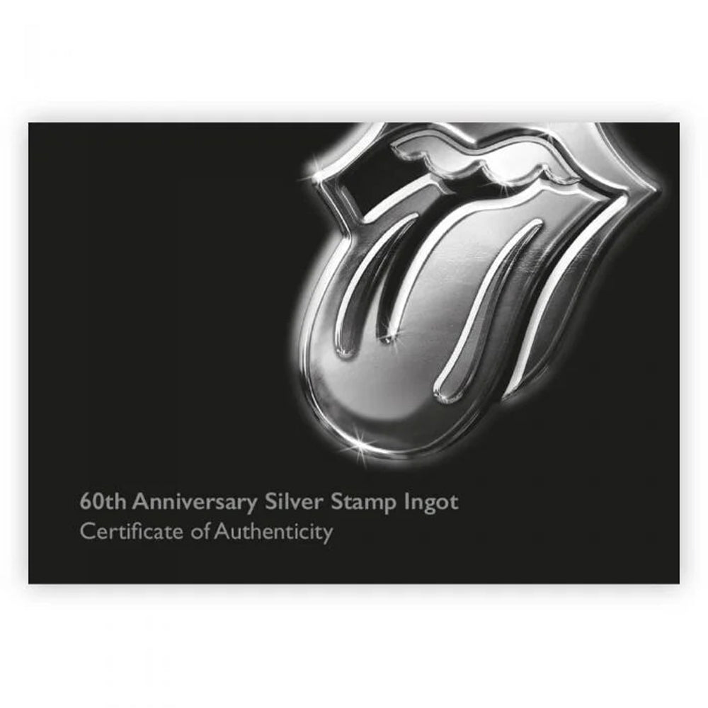 ROLLING STONES ローリングストーンズ - Silver Stamp Ingot / 世界限定1962個 / 貴重 / 切手・レター品