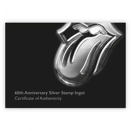 ROLLING STONES ローリングストーンズ (来日 35周年 記念 ) - Silver Stamp Ingot / 世界限定1962個 / 貴重 / 切手・レター品 【公式 / オフィシャル】